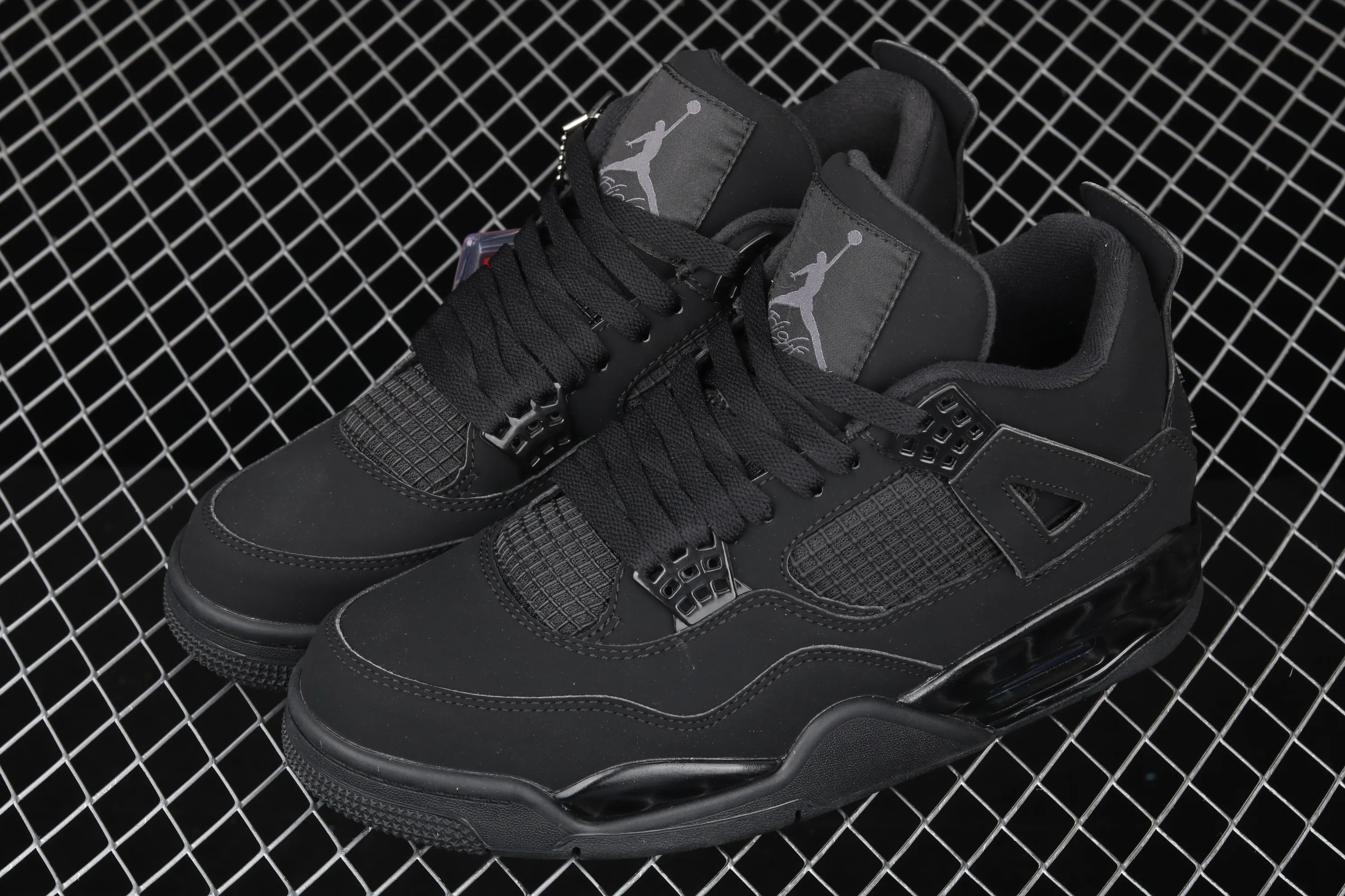 All Categories Air Jordan Jordan Series Basketball Shoes Air Jordan 4 Pure Original Air Jordan 4 "Black Cat" AJ4 Joe 4 Black Cat First Layer Authentic Standard CU1110-010